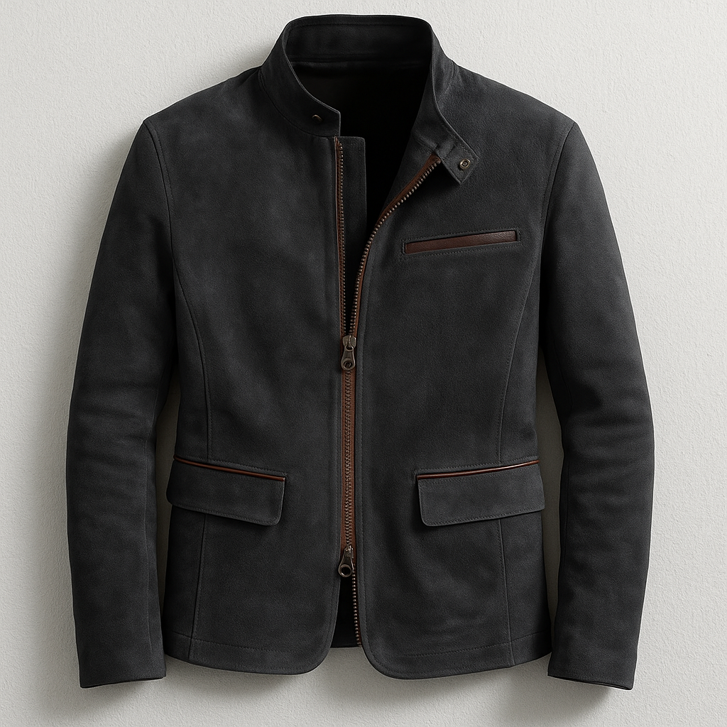 Schicke Wildleder-Jacke für Herren
