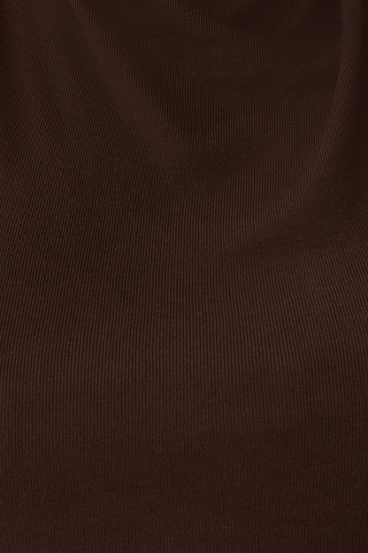 Clea Relaxed Sheer Haltertop - Espresso