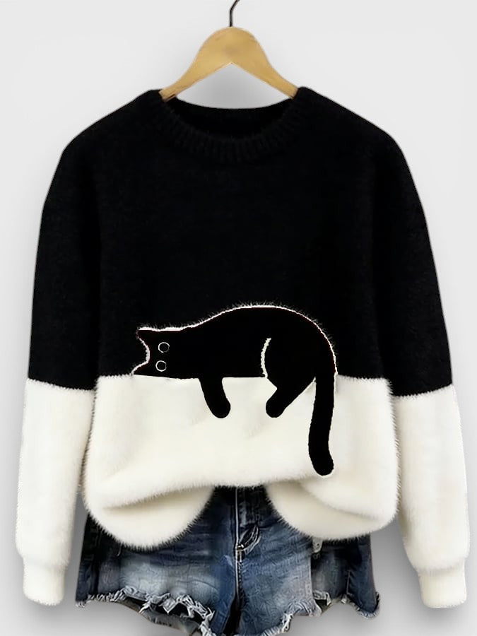 Luna™ | Hoodie mit Katzenprint