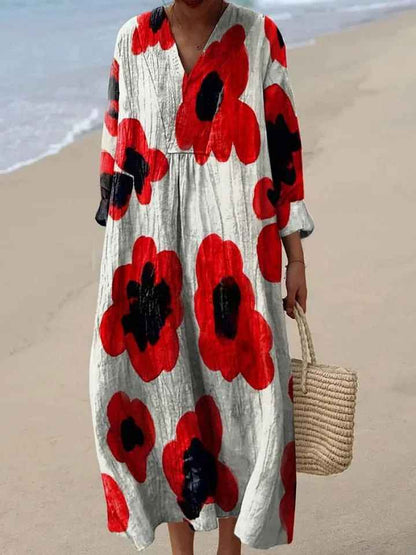 Van Elst Mode® | Sommerbrise bedrucktes Kleid