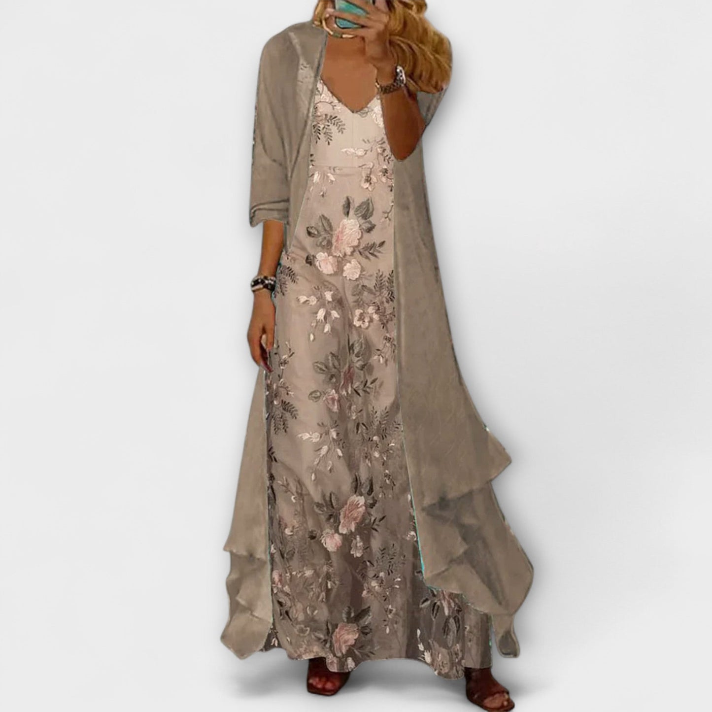 Bryleigh | Elegantes Maxikleid Zweiteiliges Set