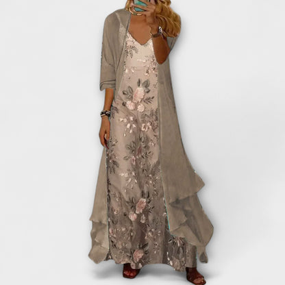 Bryleigh | Elegantes Maxikleid Zweiteiliges Set