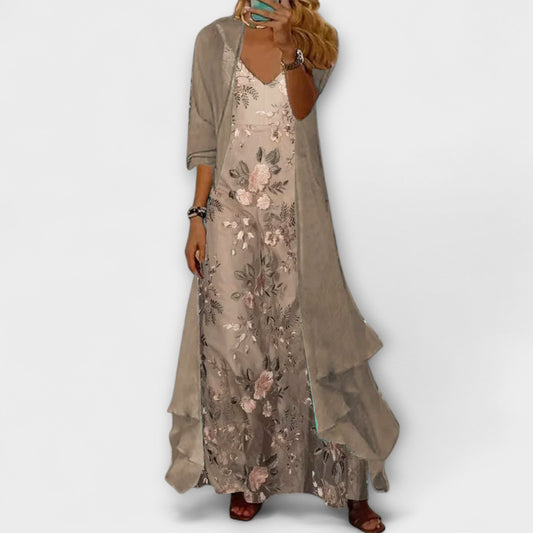 Bryleigh | Elegantes Maxikleid Zweiteiliges Set