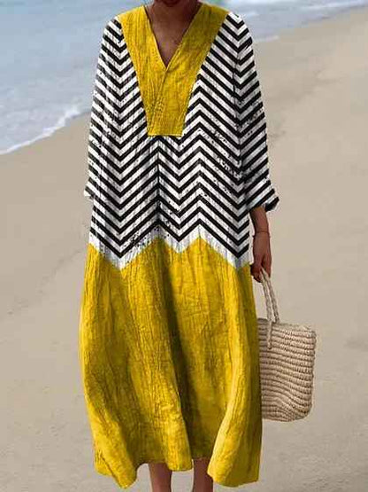 Van Elst Mode® | Sommerbrise bedrucktes Kleid