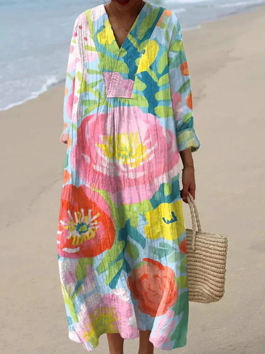 Van Elst Mode® | Sommerbrise bedrucktes Kleid
