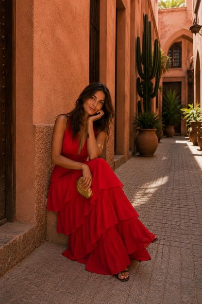 Manila Kleid in Rot