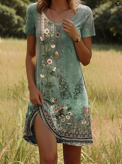 Isla™ – Kleid mit indisch inspiriertem Print und Rundhalsausschnitt