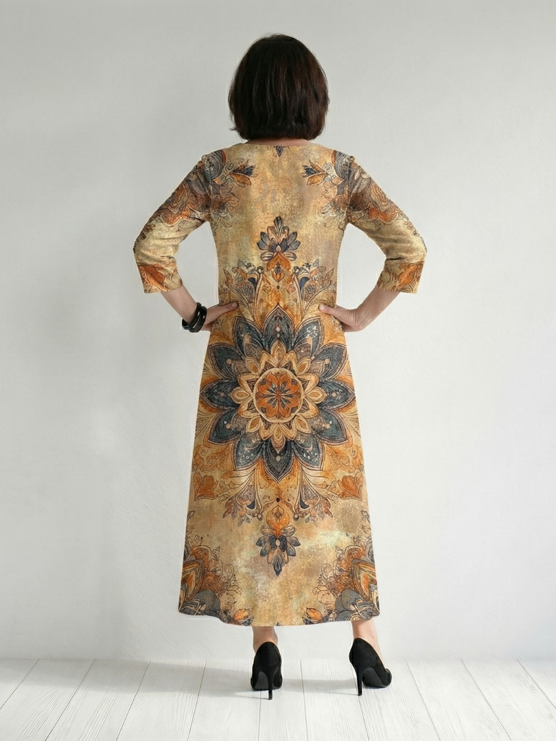 Theresa | Elegantes Blumen-Midikleid