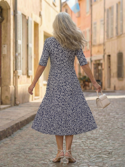 Uriah | Leichtes Kleid mit Allover-Muster