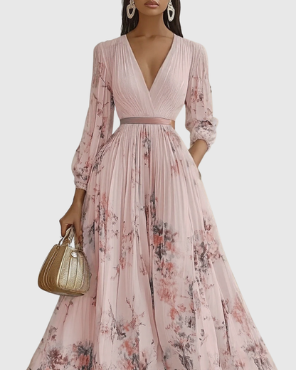 Siena™ - Elegante Plissee Maxi Kleid