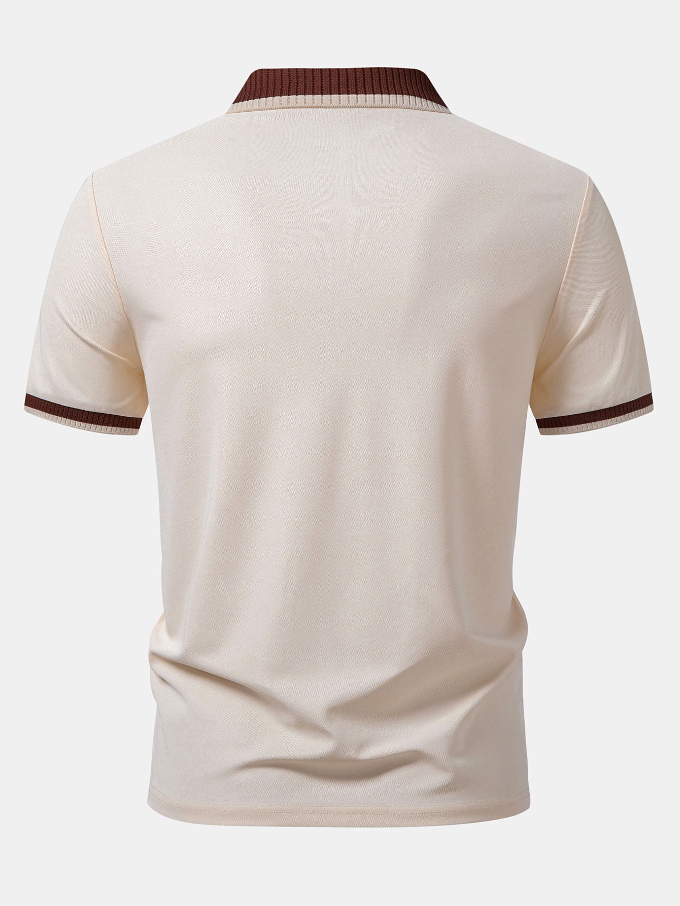 Kontrastbesatz Reißverschluss Polo & Slim Fit Tapered Hose