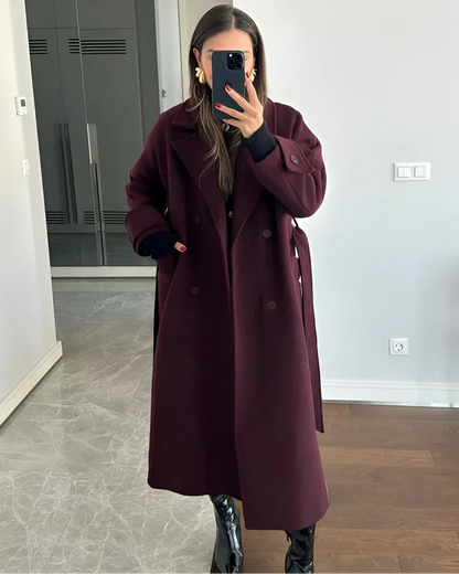 Amalia | Trench-coat bordeaux