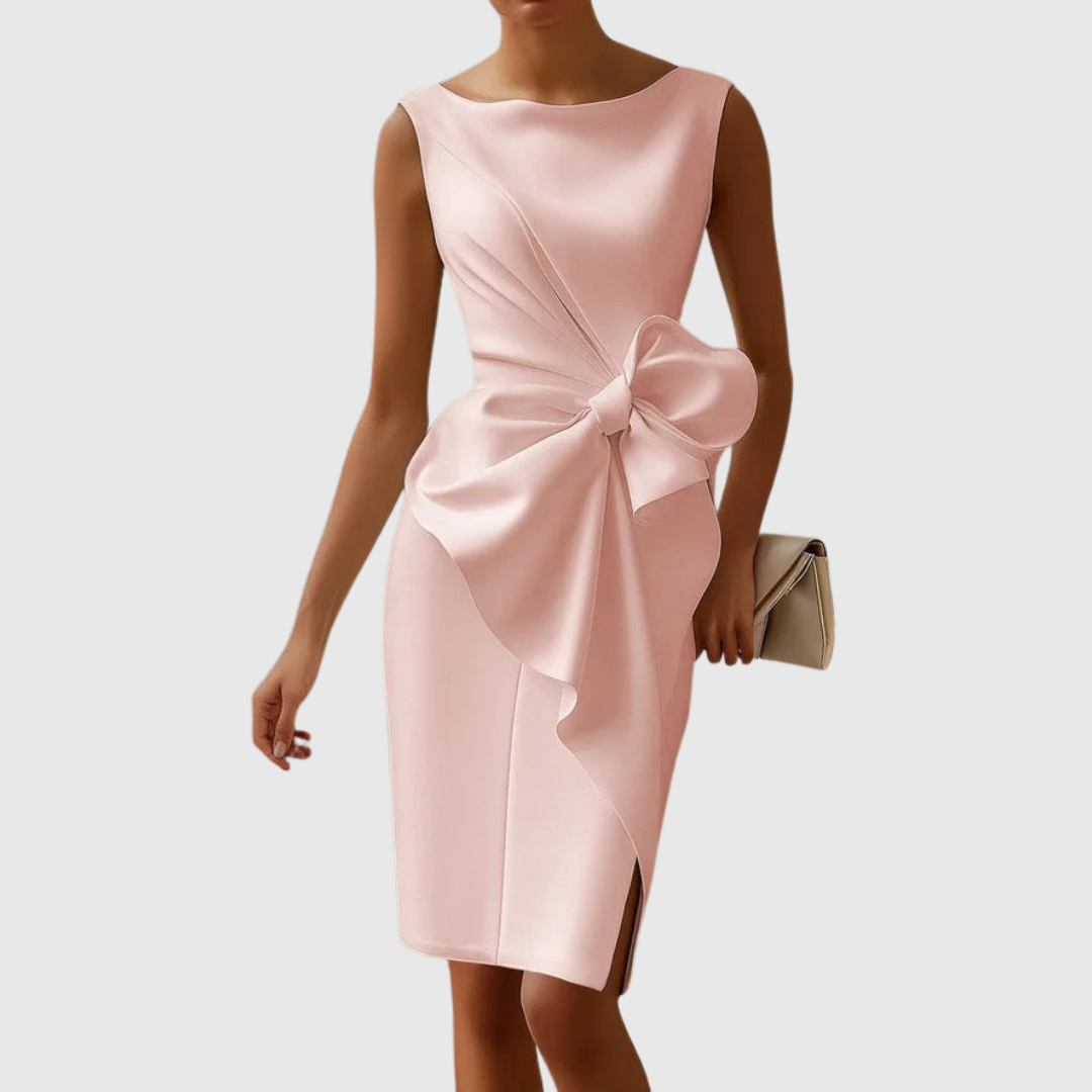 Ainsley | Stilvolles ärmelloses Midikleid
