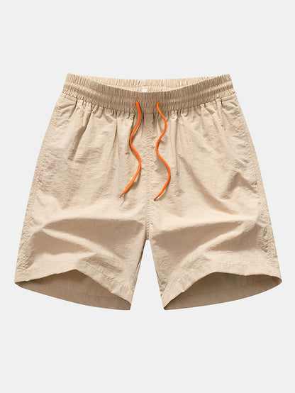 Palmbaum-Print Kontrast Ringer T-Shirt & Schwimmshorts