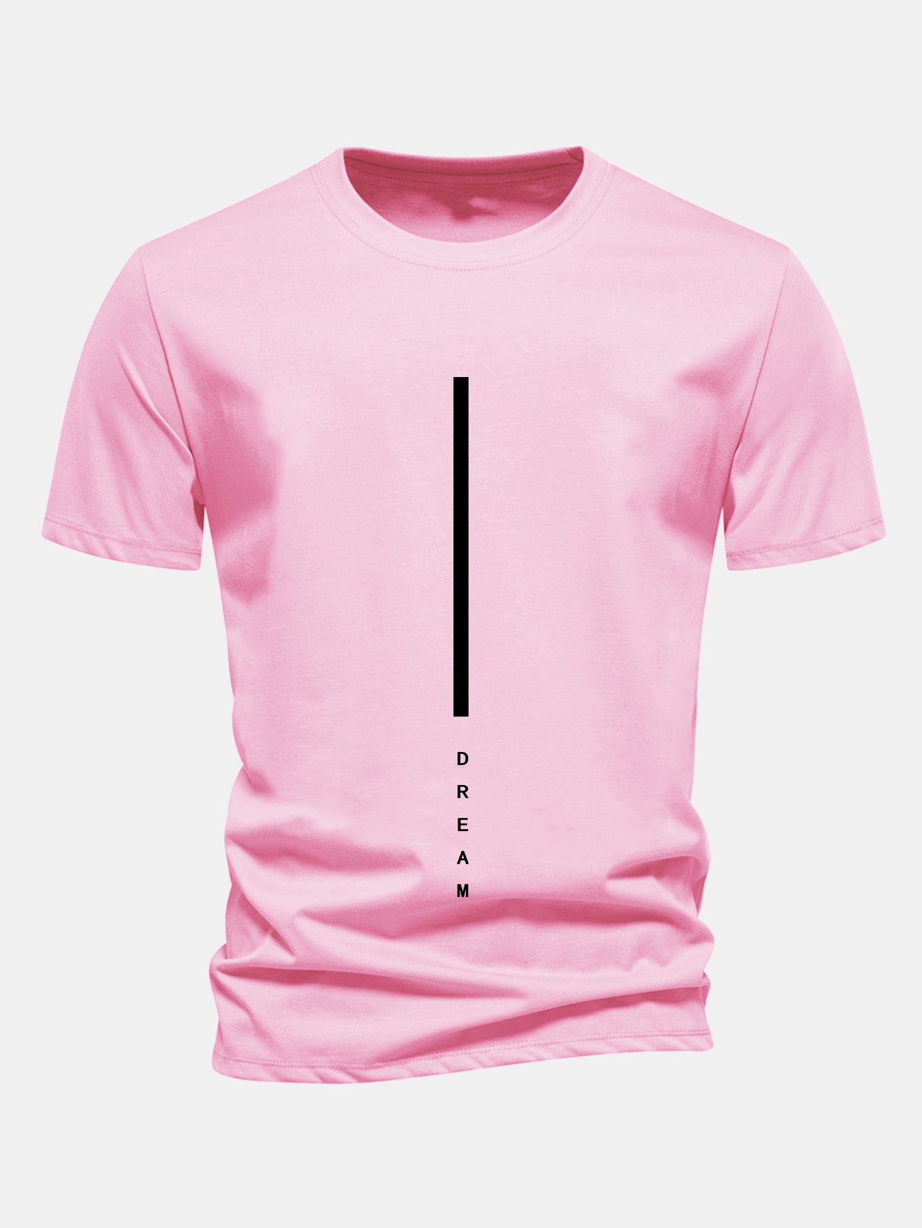 Regulär geschnittenes Traumstreifen-Print Baumwoll-T-Shirt