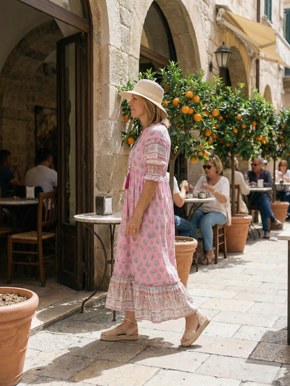 Alba | Florales Midi-Kleid