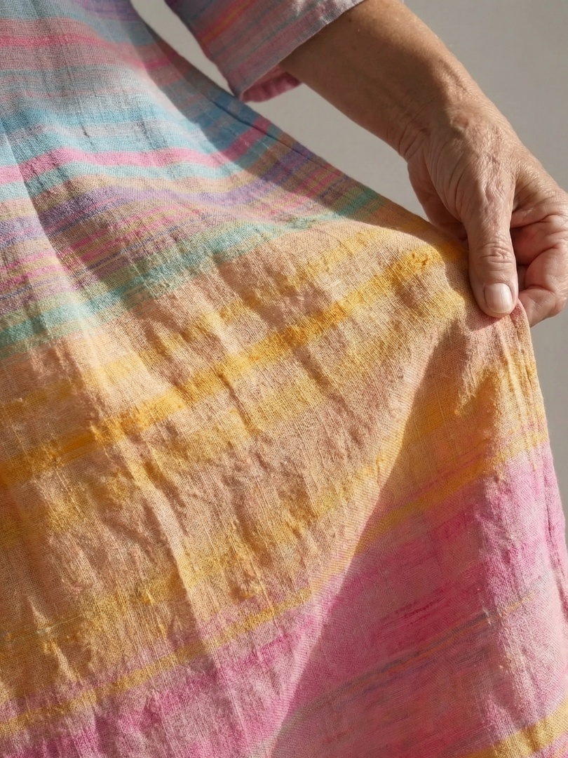 Lina | Weiches Gradient Stripe Midikleid