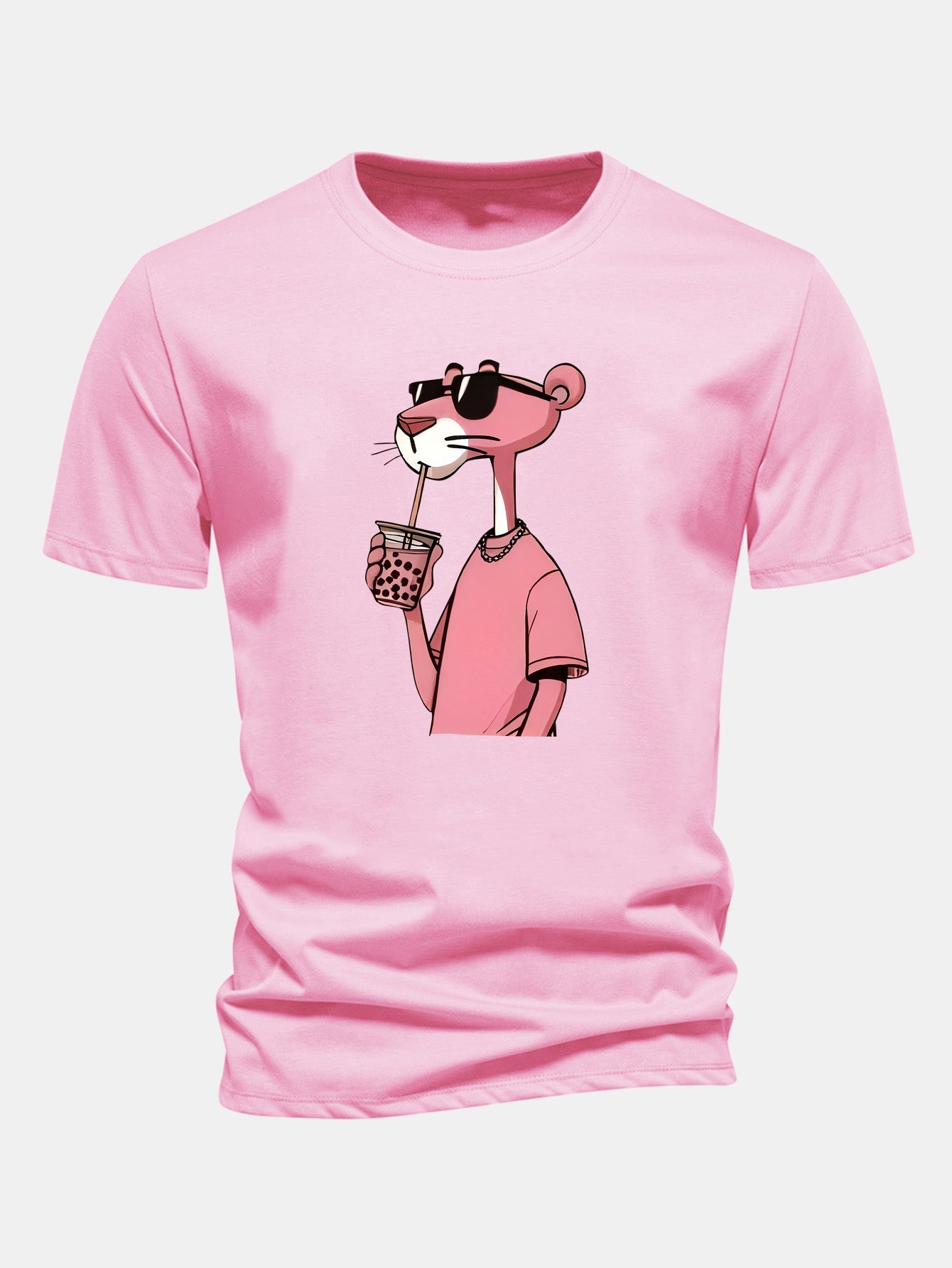 Regulär geschnittenes T-Shirt mit Pink Panther Druck