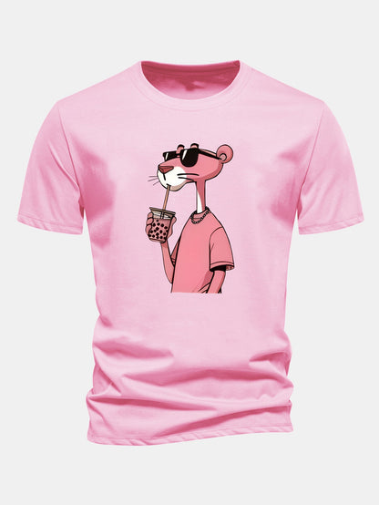 Regulär geschnittenes T-Shirt mit Pink Panther Druck