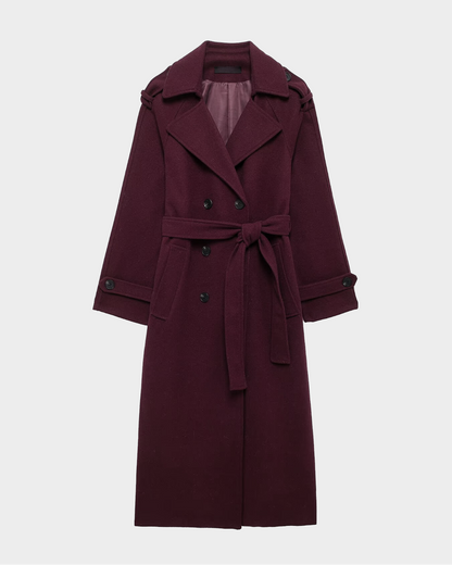 Amalia | Trench-coat bordeaux