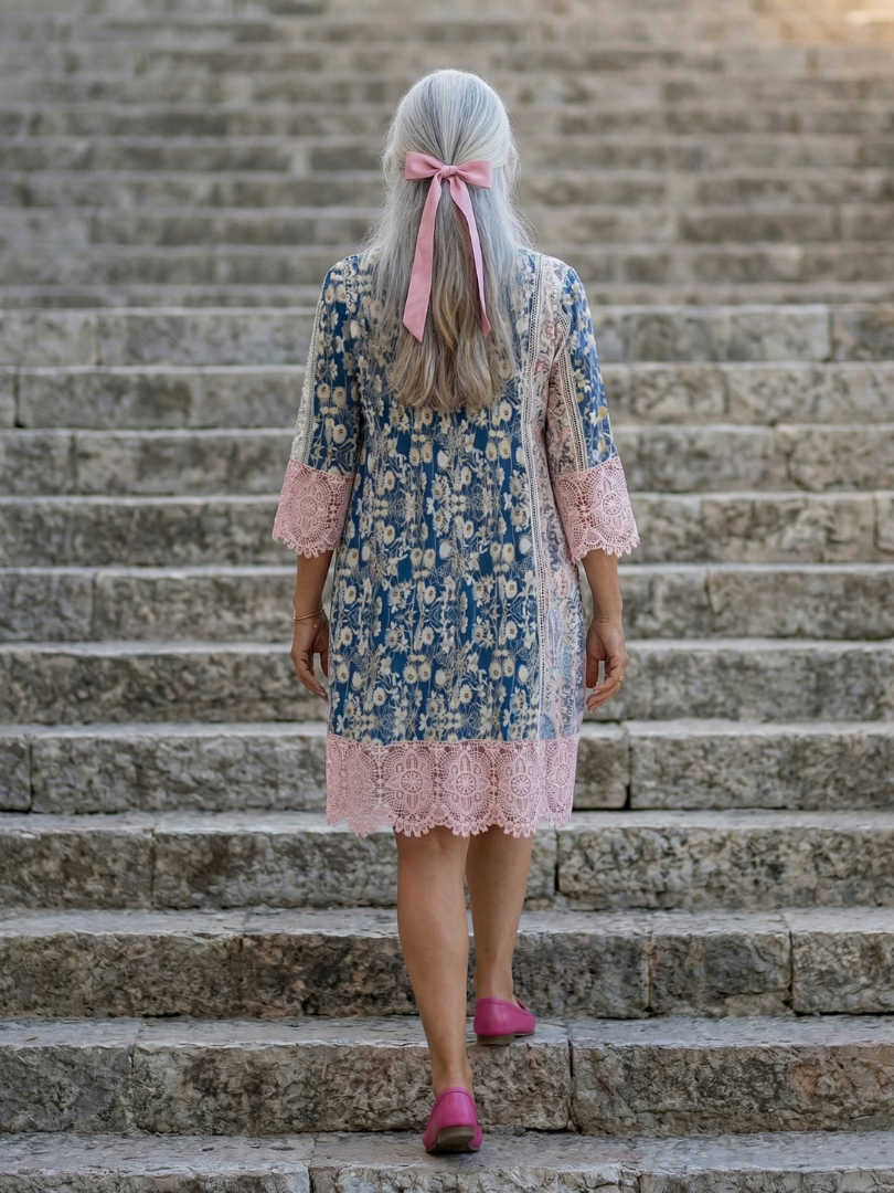 Willa | Vintage Sommerkleid mit Spitzen-Details