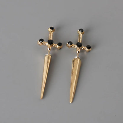 Gothic Schwert Ohringe aus hochwertigem Material