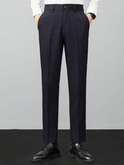 Leinenstrick-Polo & Slim Fit tapered Hose