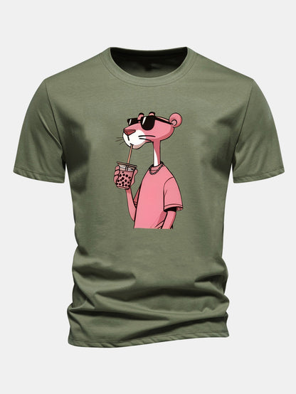 Regulär geschnittenes T-Shirt mit Pink Panther Druck