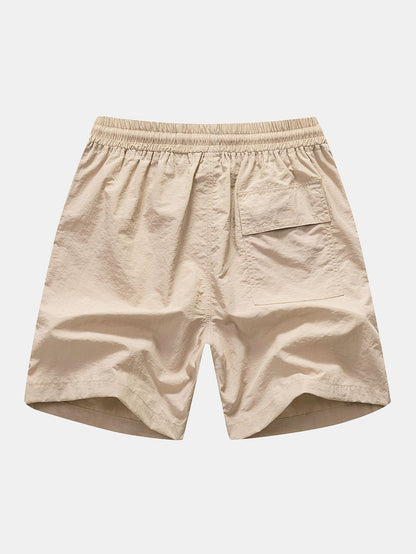 Palmbaum-Print Kontrast Ringer T-Shirt & Schwimmshorts