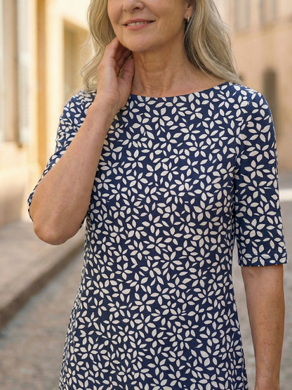 Uriah | Leichtes Kleid mit Allover-Muster