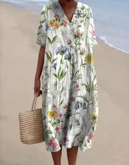 Van Elst Mode® | Sommerbrise bedrucktes Kleid