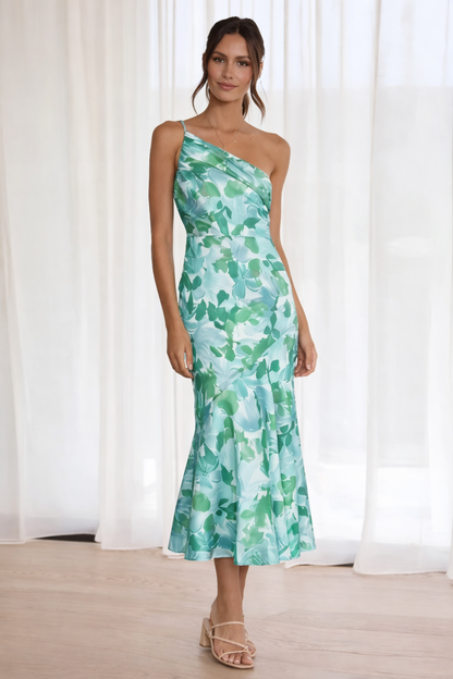 VIVIENNE | Selena - Ein-Schulter Blumenkleid