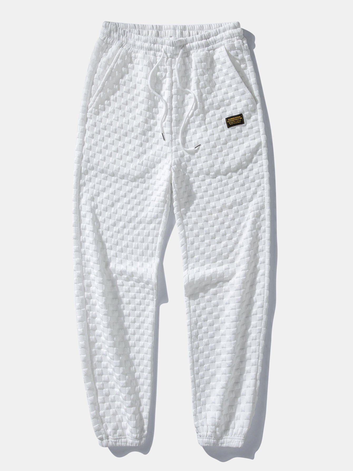 Schachbrett Jacquard Quarter Zip Sweatshirt & Jogginghosen