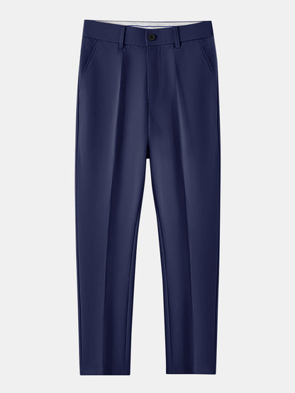Streifen Waffel Johnny Kragen Polo & Slim Fit Schmal geschnittene Hose