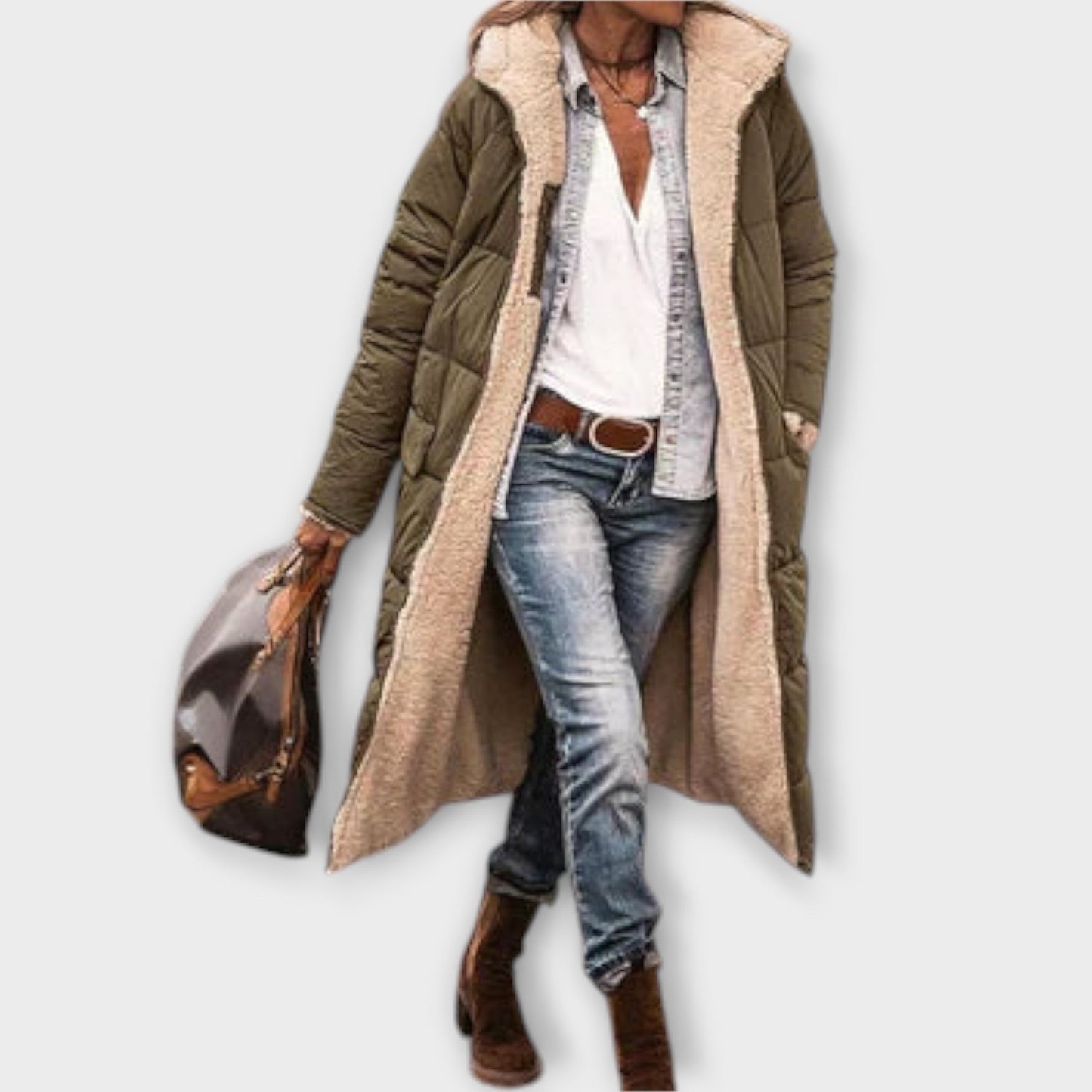 AlpenNord™ | Kuscheliger Fell-Futter Mantel