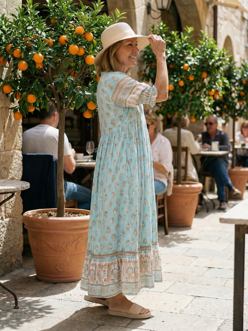 Alba | Florales Midi-Kleid