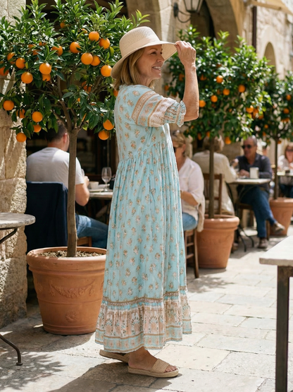 Alba | Florales Midi-Kleid