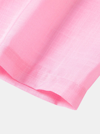 Gradient Leinenlook Hemd & Gerade Bein Leinenhose