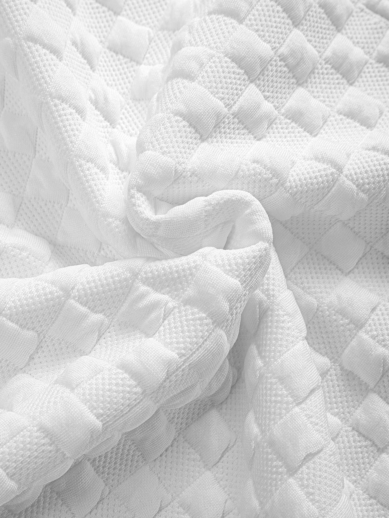 Schachbrett Jacquard Quarter Zip Sweatshirt & Jogginghosen