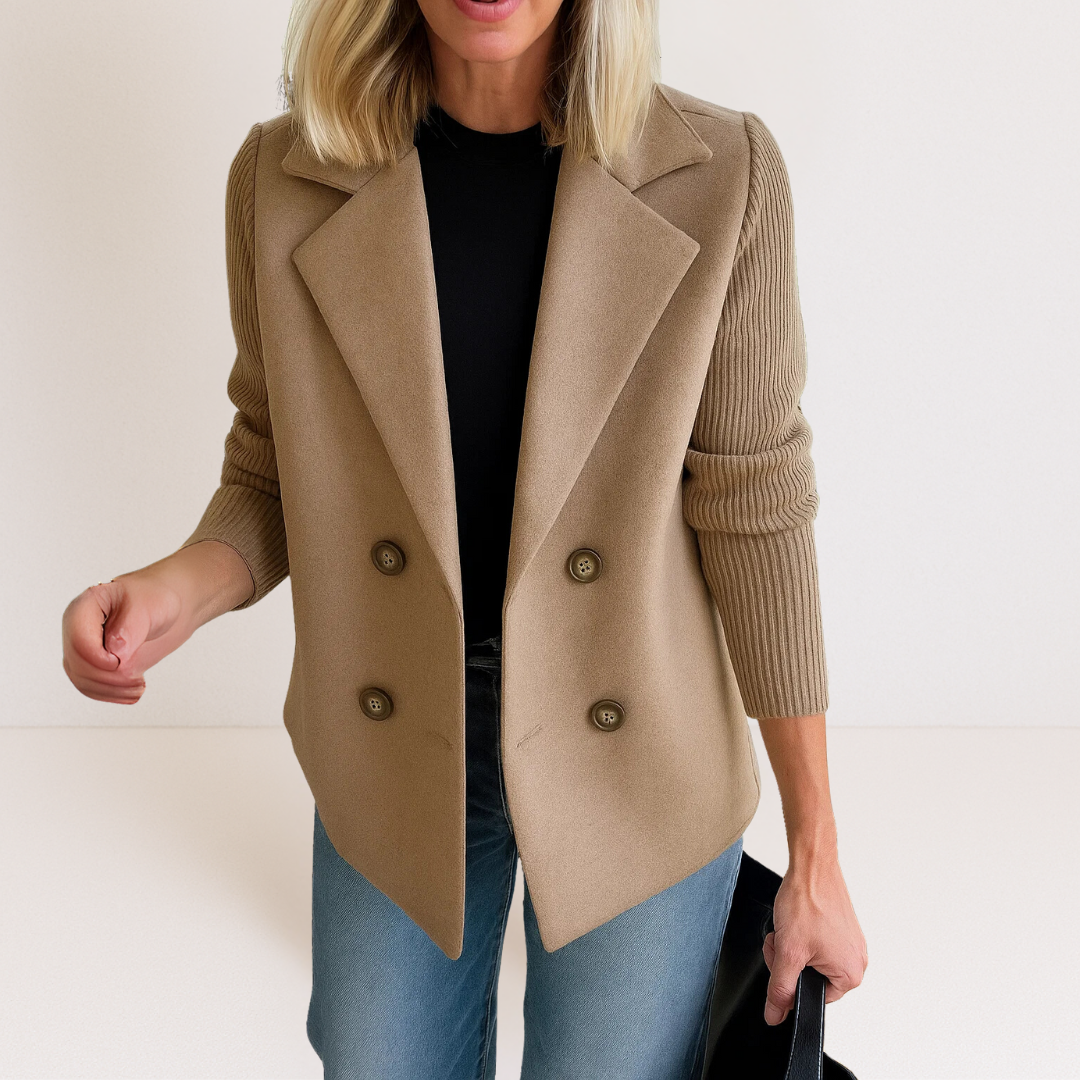 Martine | Elegante Jacke mit Strickärmeln