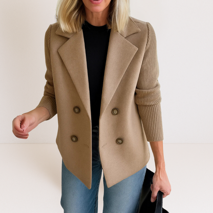 Martine | Elegante Jacke mit Strickärmeln