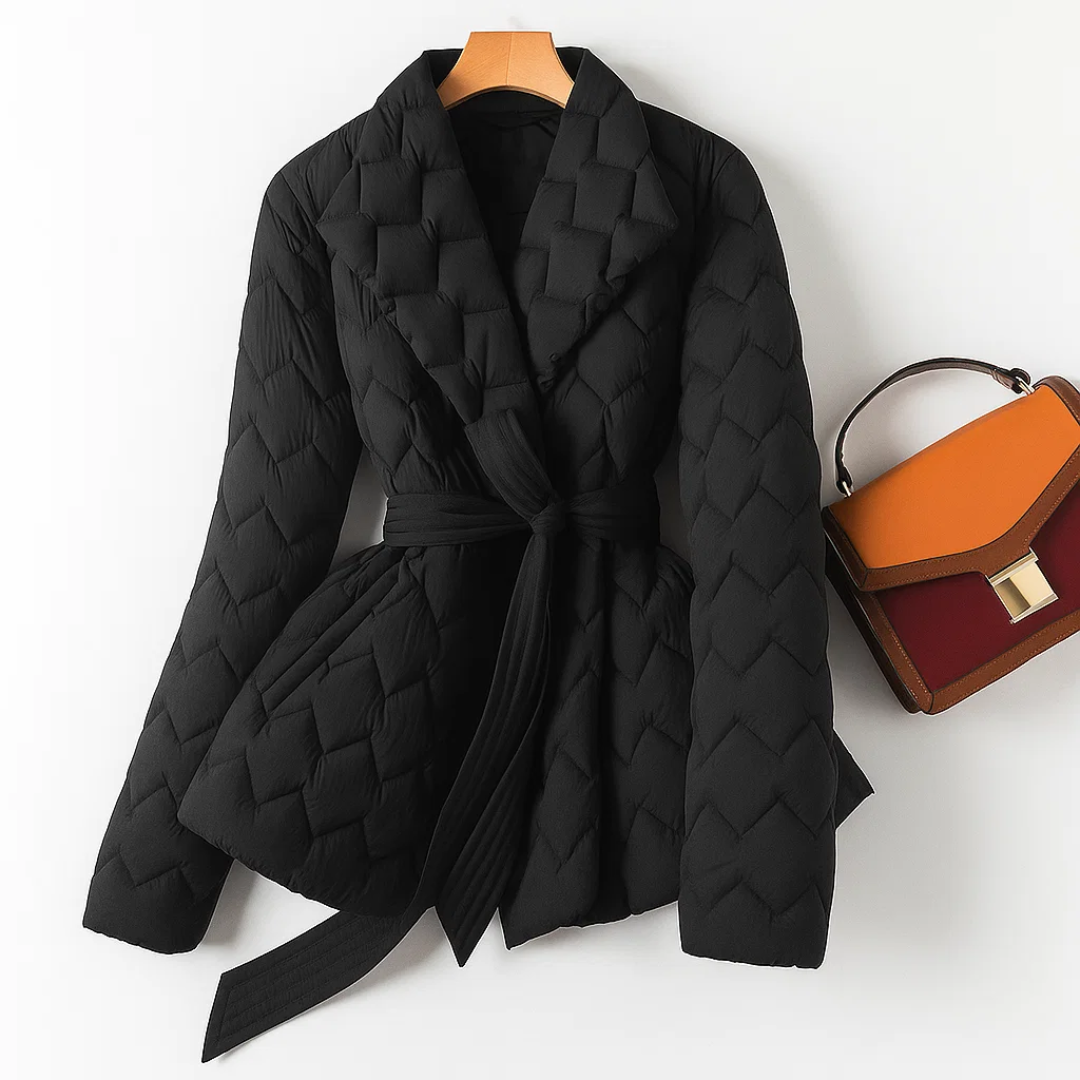 Sophia | Daunenjacke mit Taillengürtel