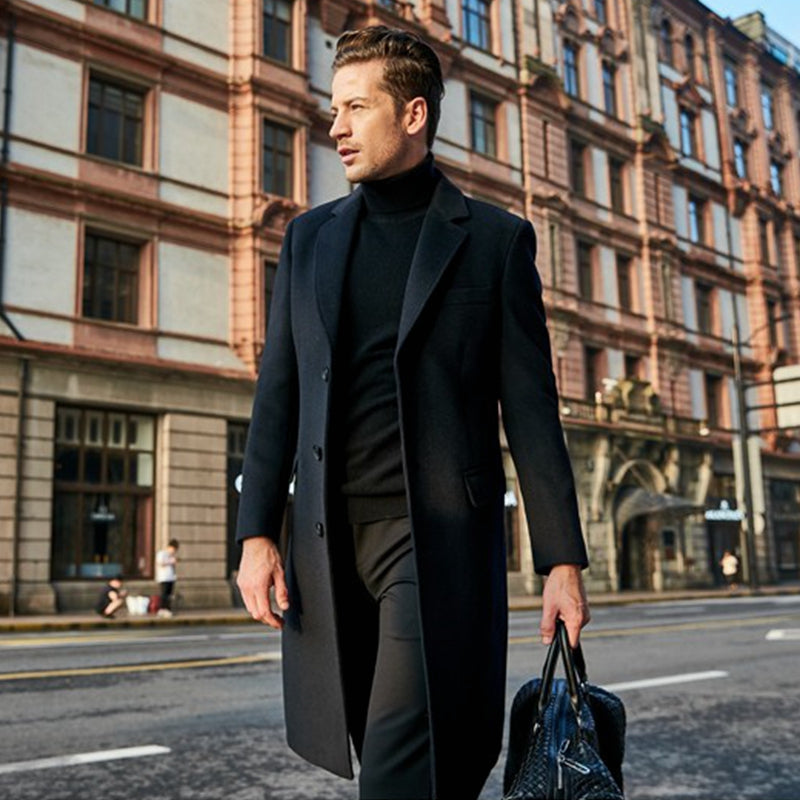 AlpenNord™ | Luxus-Herrenmantel mit Reverskragen