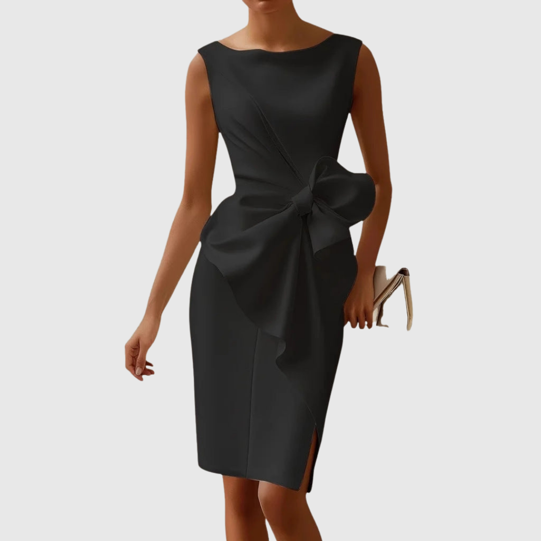 Ainsley | Stilvolles ärmelloses Midikleid