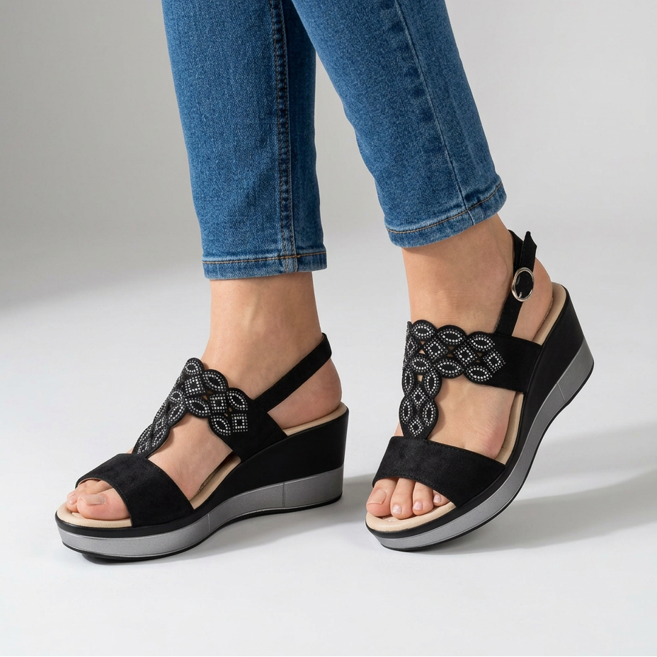 Rachele - Bequeme Sandale für Damen mit Keilabsatz