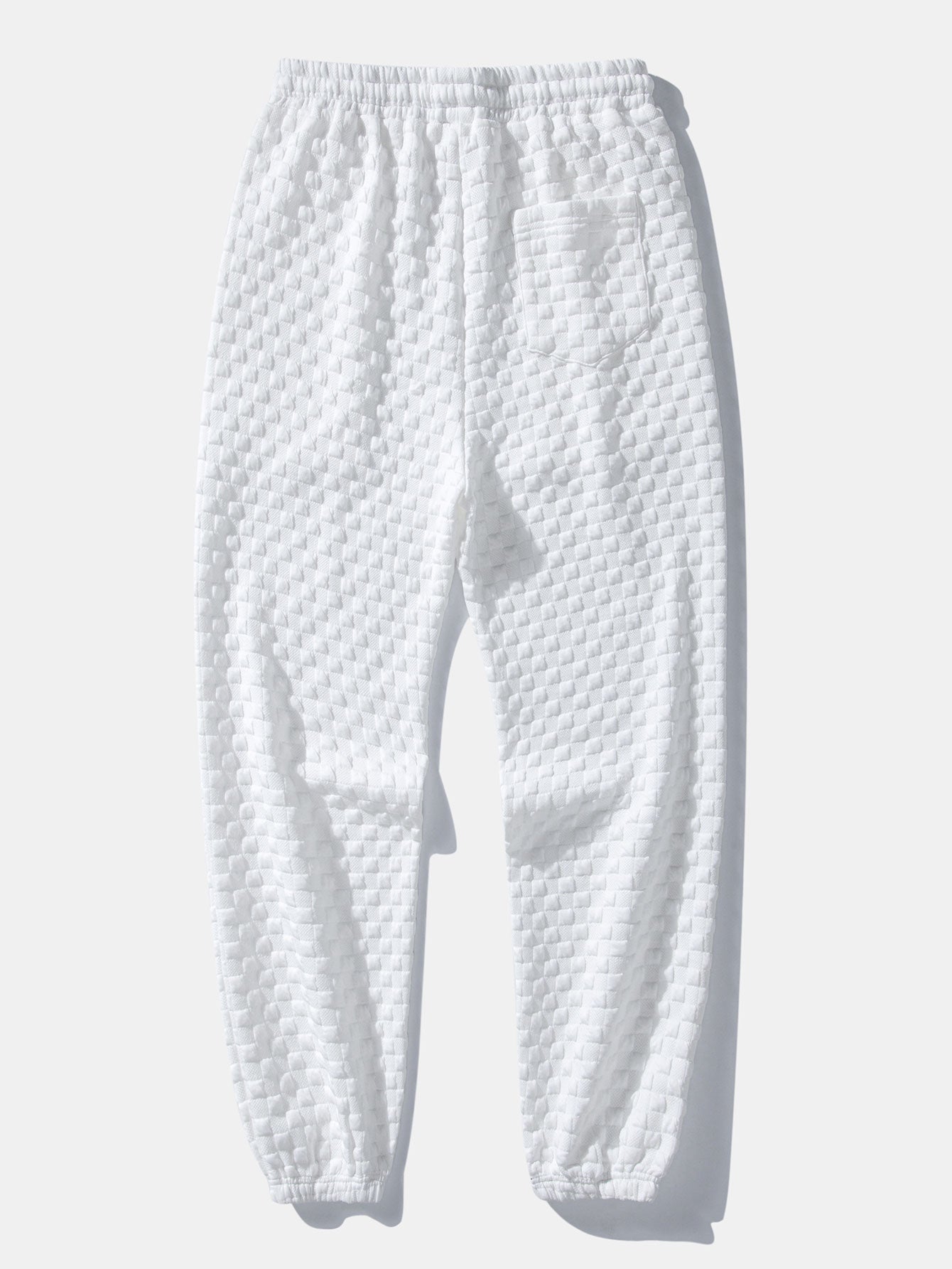 Schachbrett Jacquard Quarter Zip Sweatshirt & Jogginghosen