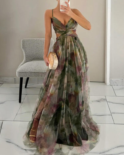 Giselle | Charmantes Maxi-Kleid mit Blumenmuster