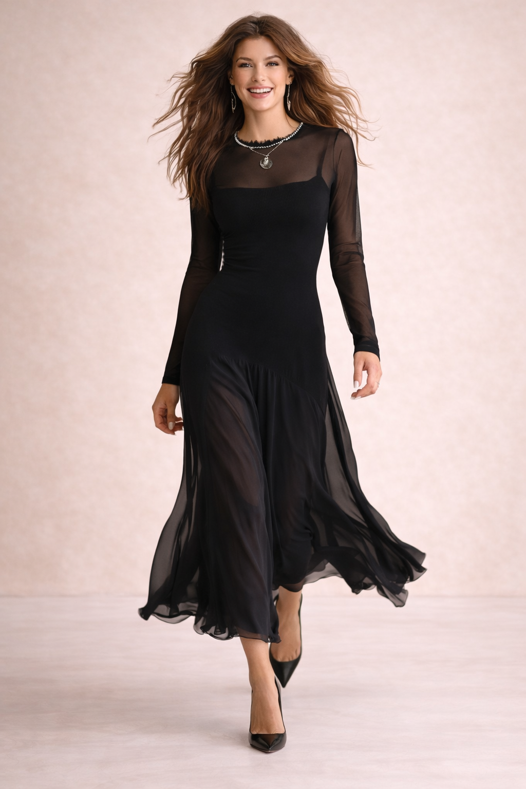 VIVIENNE | Mila - Fallendes Maxi-Kleid