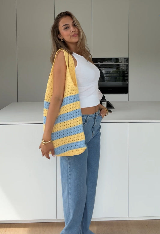STRIPED CROCHET BAG SANDI