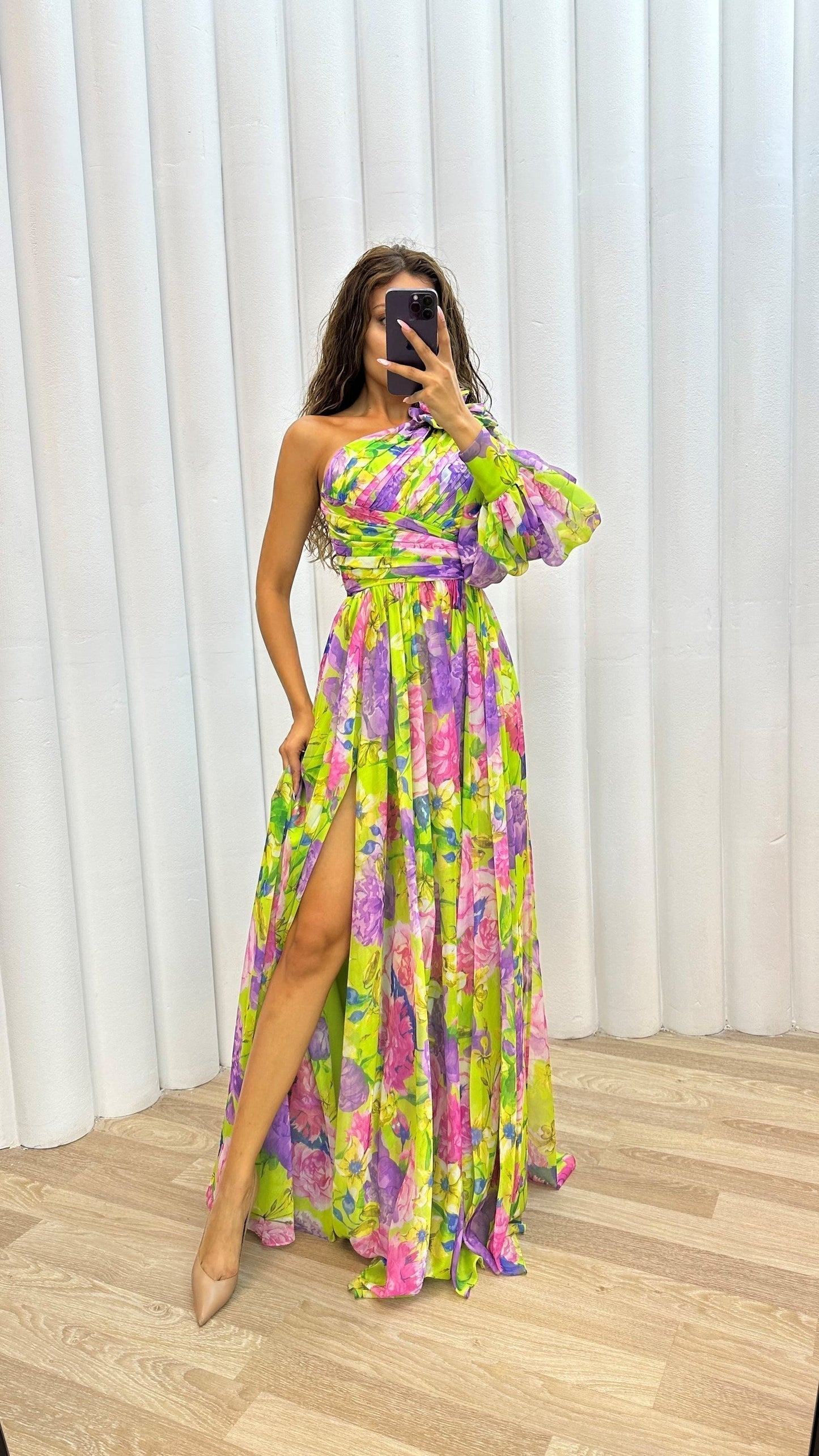 Maud™ - Elegante Kleid mit Langen Ärmeln